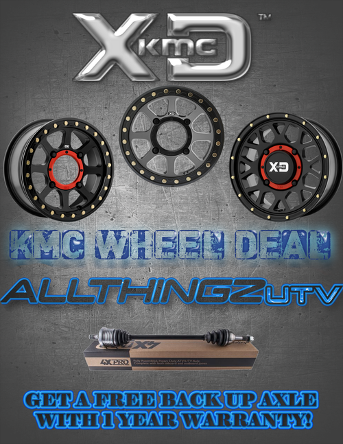 KMC WHEEL DEAL 14x7 5+2 WITH FREE AXLE