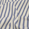 Ticking Stripe Blue Fabric - bluebellgray