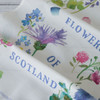 Oh Flowers of Scotland Tea Towel - bluebellgray