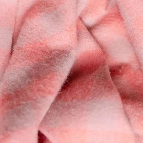 TBCo Super Soft Lambswool Baby Blanket in Blush Gingham