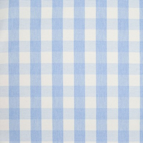 Gingham Large Bluebell Fabric - bluebellgray