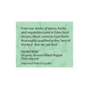 Ground Black Pepper, Organic