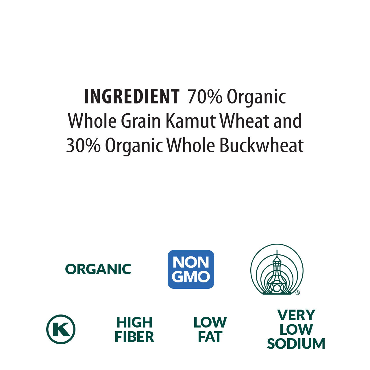 Kamut® & Buckwheat Rigatoni, Organic, 100% Whole Grain