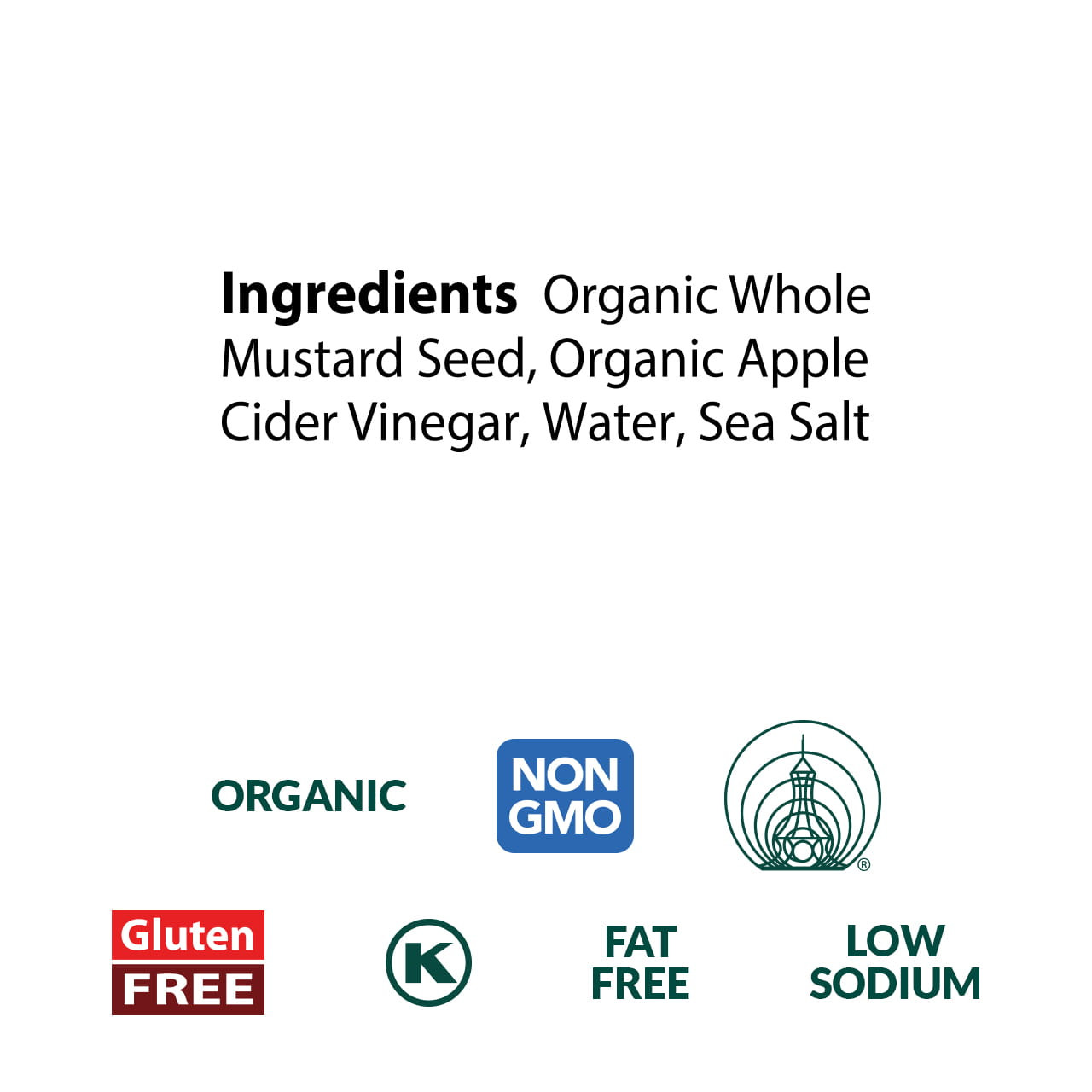 Brown Mustard organic, jar
