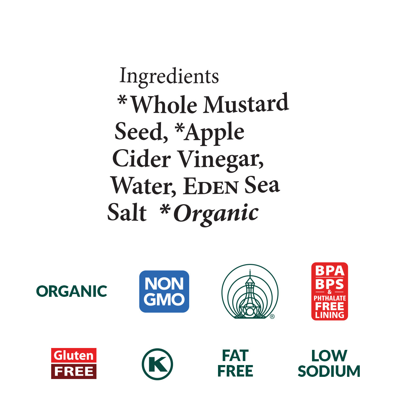 Brown Mustard, Organic - Squeeze Bottle