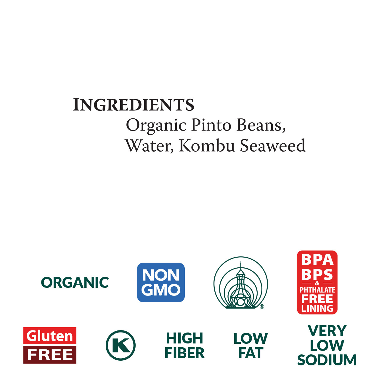 Pinto Beans organic, 15 oz