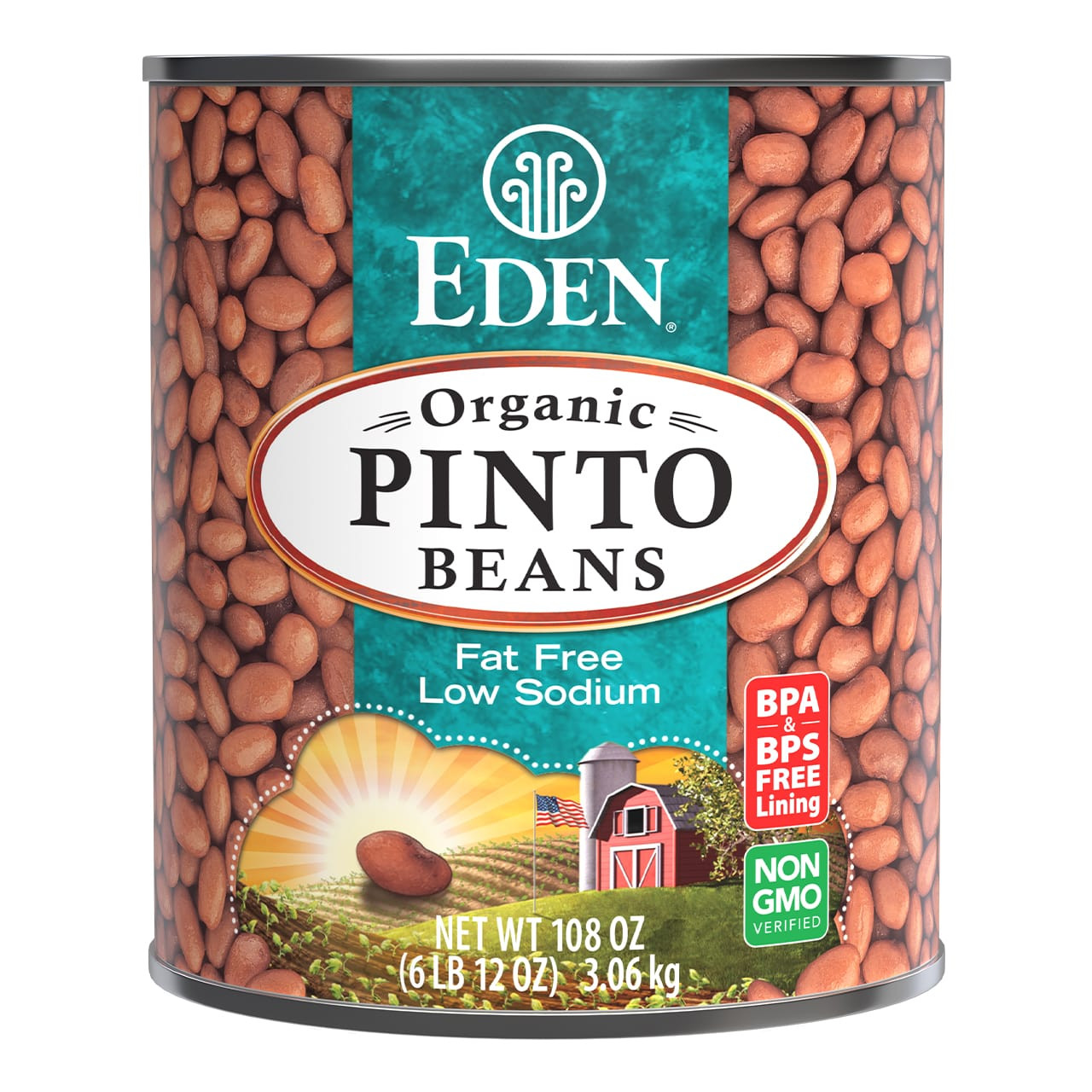Pinto Beans, organic, 108 oz Pinto Beans, organic, 108 oz