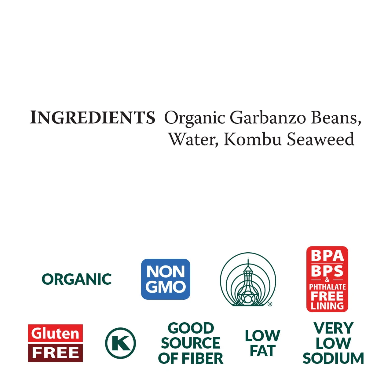 Garbanzo Beans (Chickpeas), organic, 29 oz