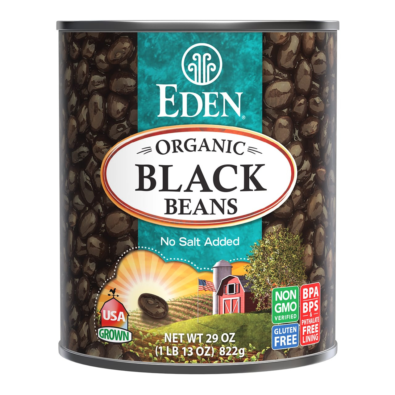 Black Beans, organic, 29 oz