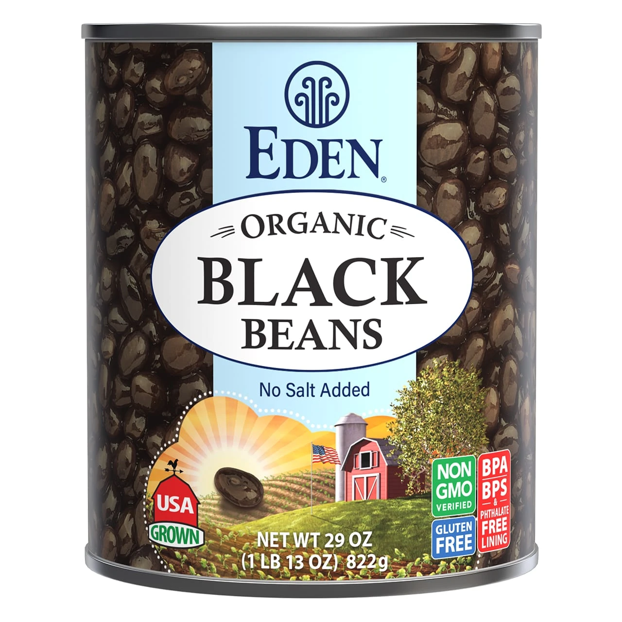 Black Beans, organic, 29 oz