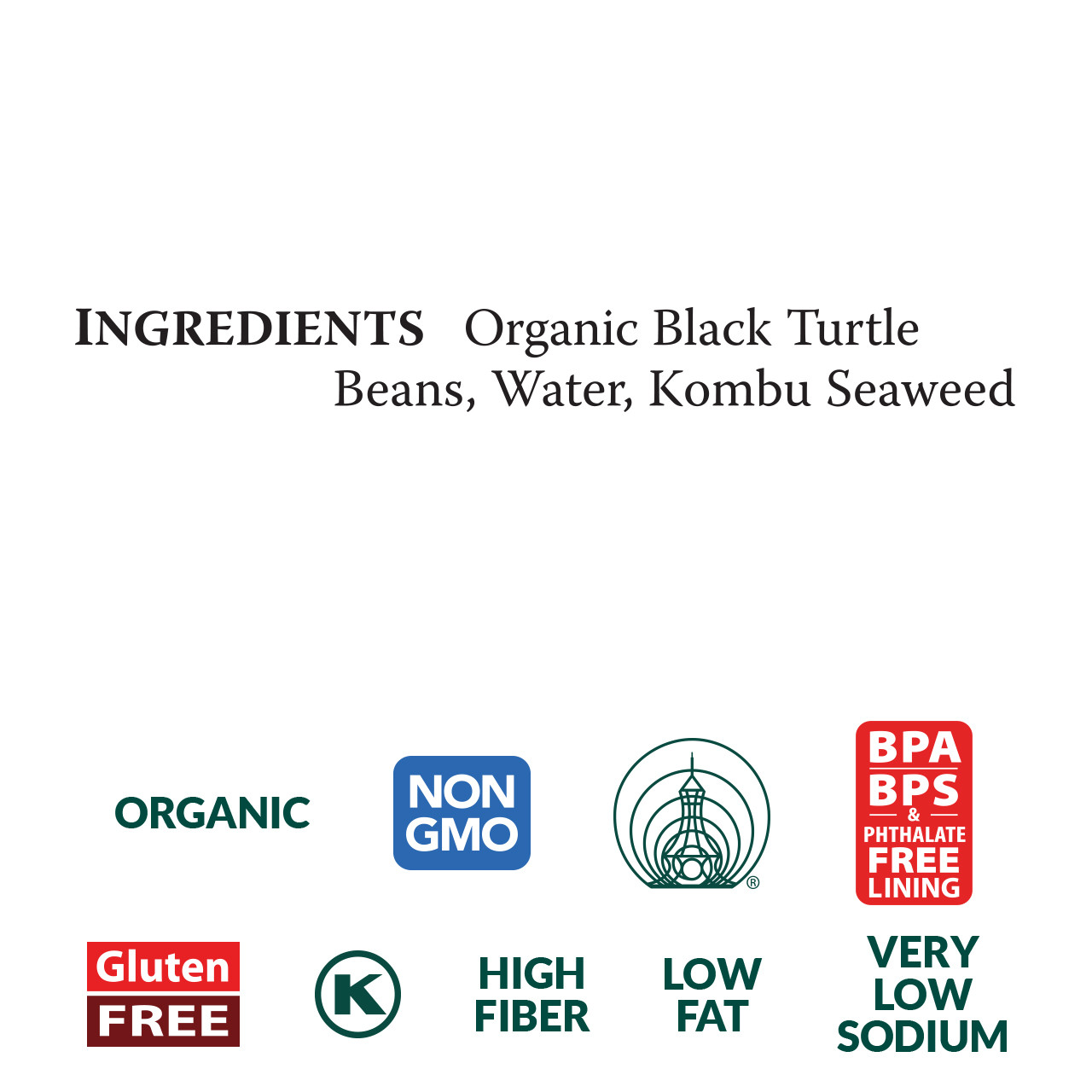 Black Beans organic, 29 oz