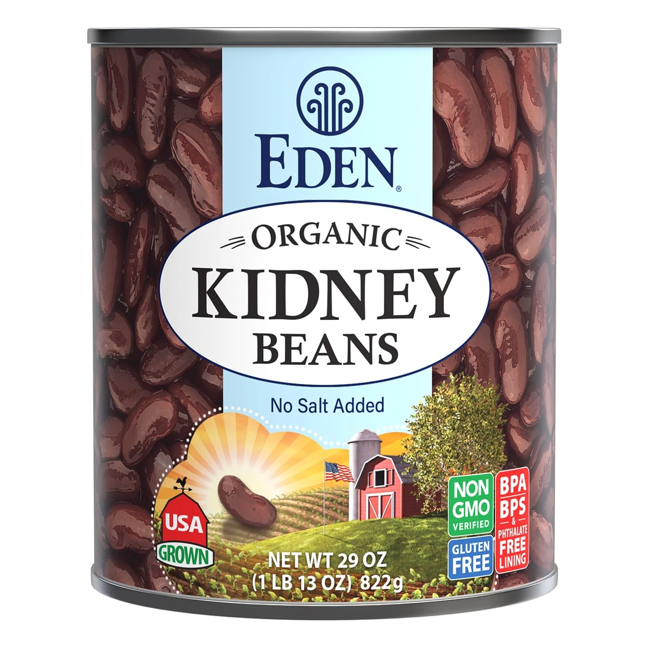 Kidney (dark red) Beans, organic, 29 oz