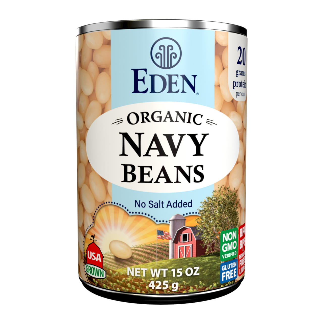 Navy Beans organic, 15 oz