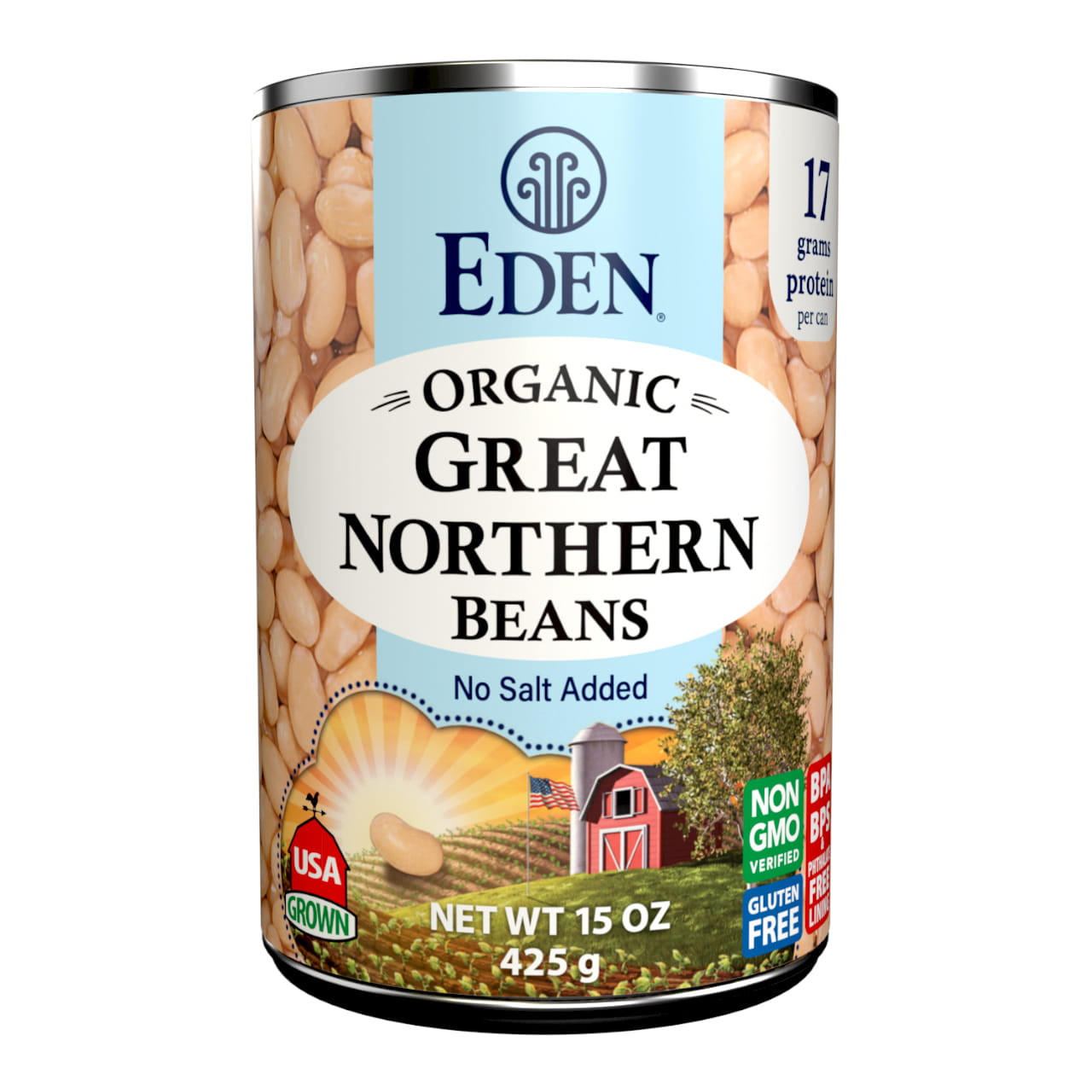 Great Northern Beans organic, 15 oz
