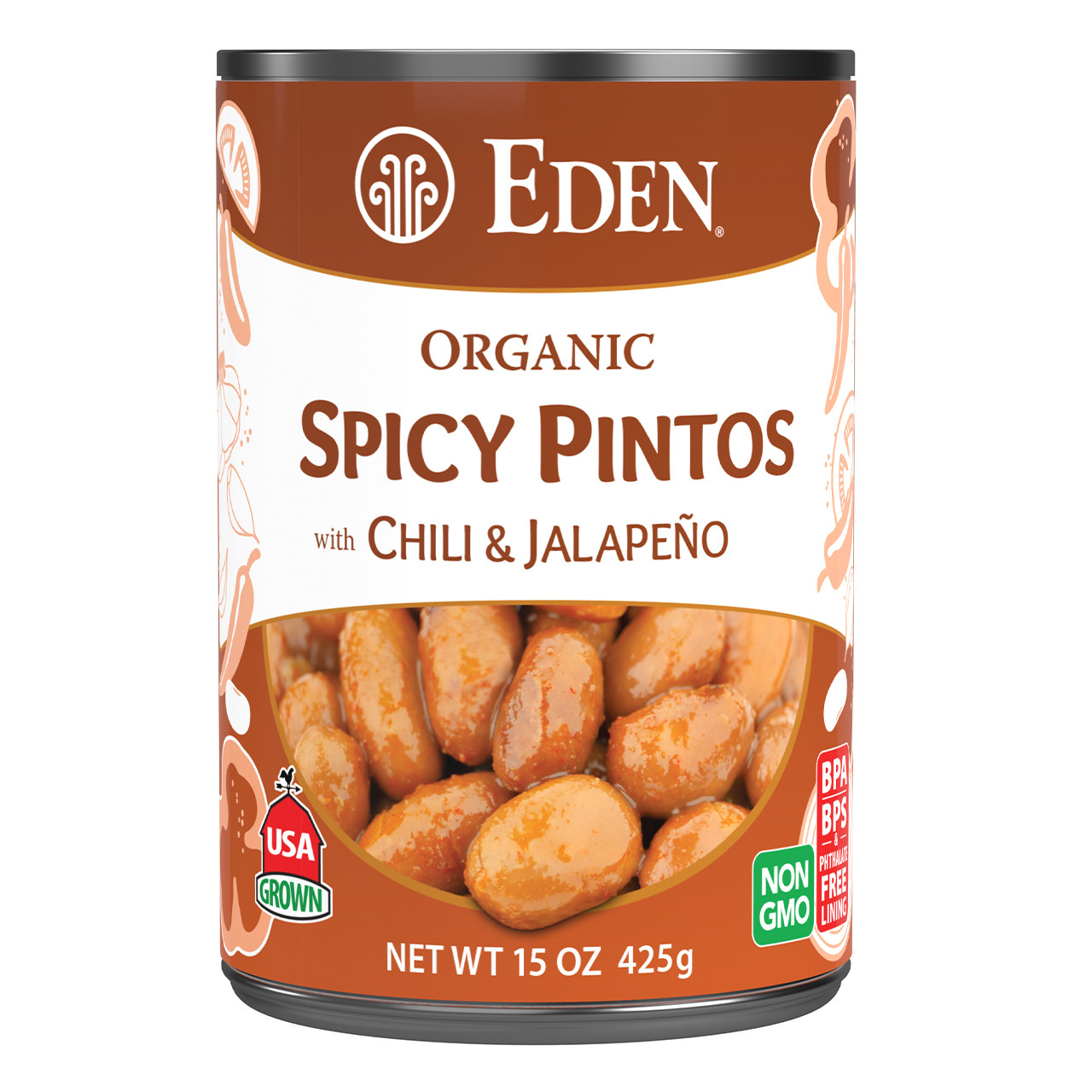 Spicy Pinto Beans, organic Spicy Pinto Beans, organic