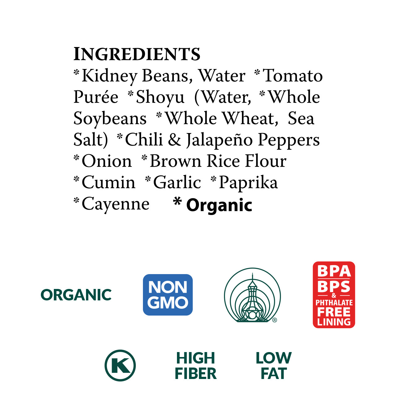 Chili Beans with Jalapeno & Chili Peppers, organic Chili Beans with Jalapeno & Chili Peppers, organic