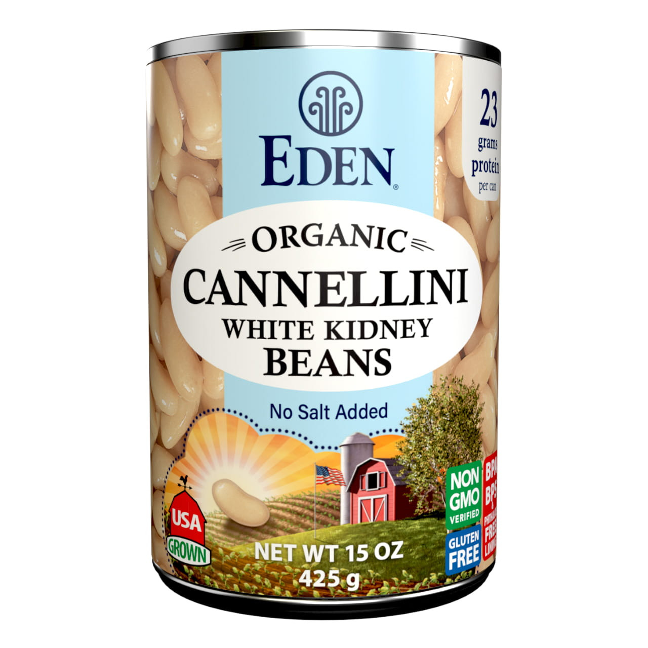 Cannellini (White Kidney) Beans organic, 15 oz