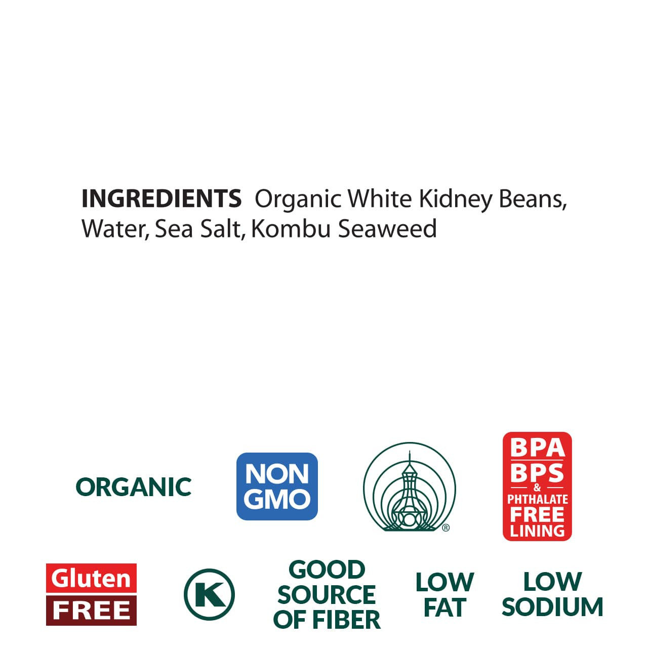 Cannellini (White Kidney) Beans, organic, 108 oz Cannellini (White Kidney) Beans, organic, 108 oz