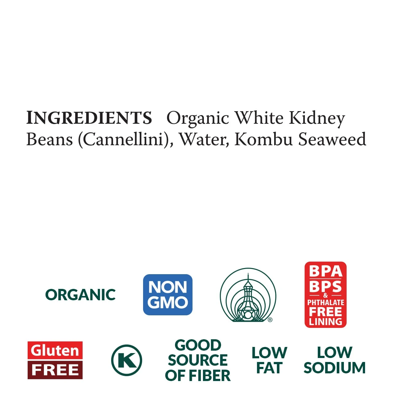 Cannellini (White Kidney) Beans, organic, 29 oz