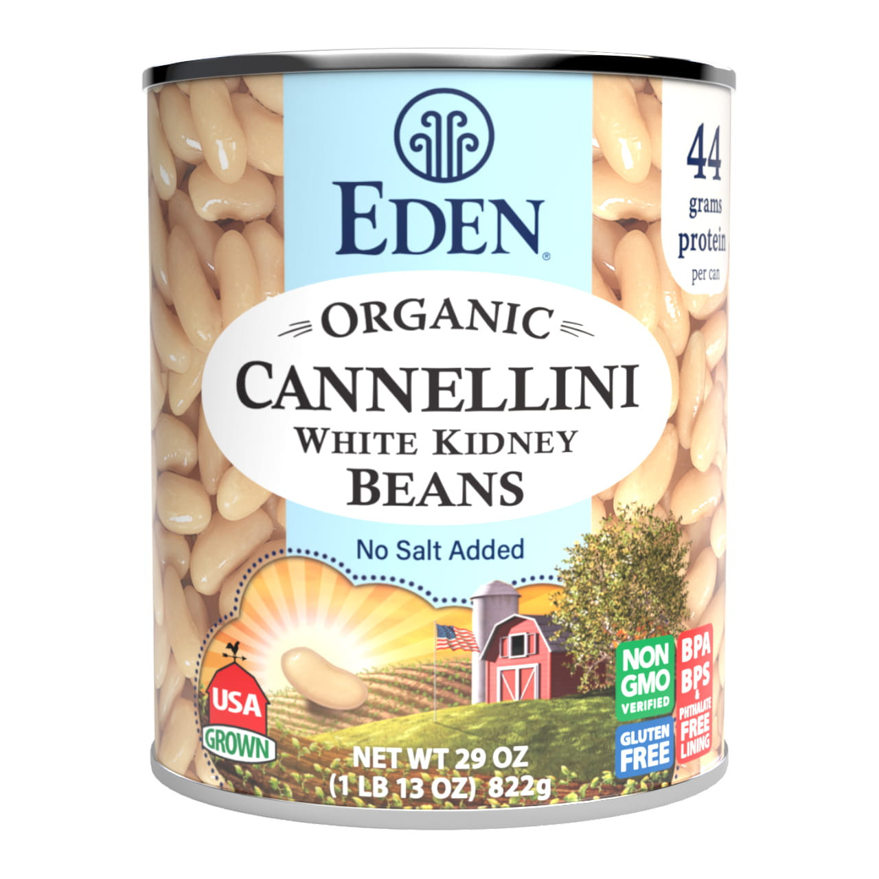 Cannellini (White Kidney) Beans organic, 29 oz