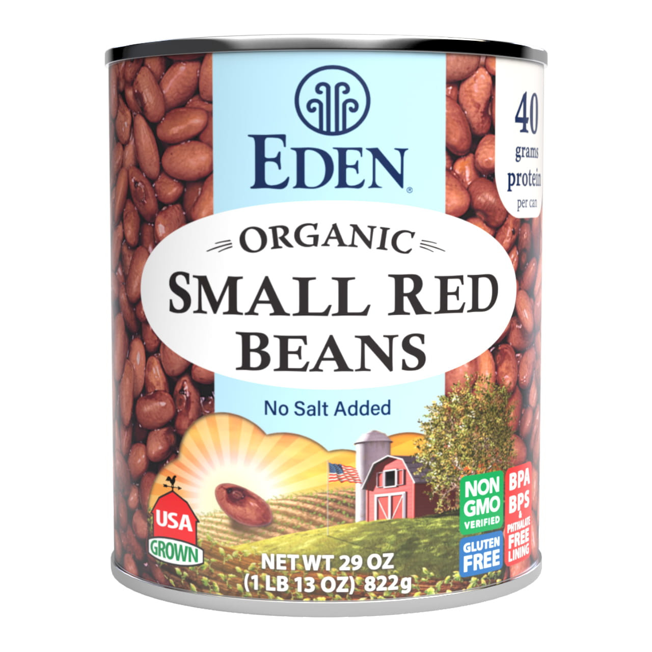 Small Red Beans organic, 29 oz