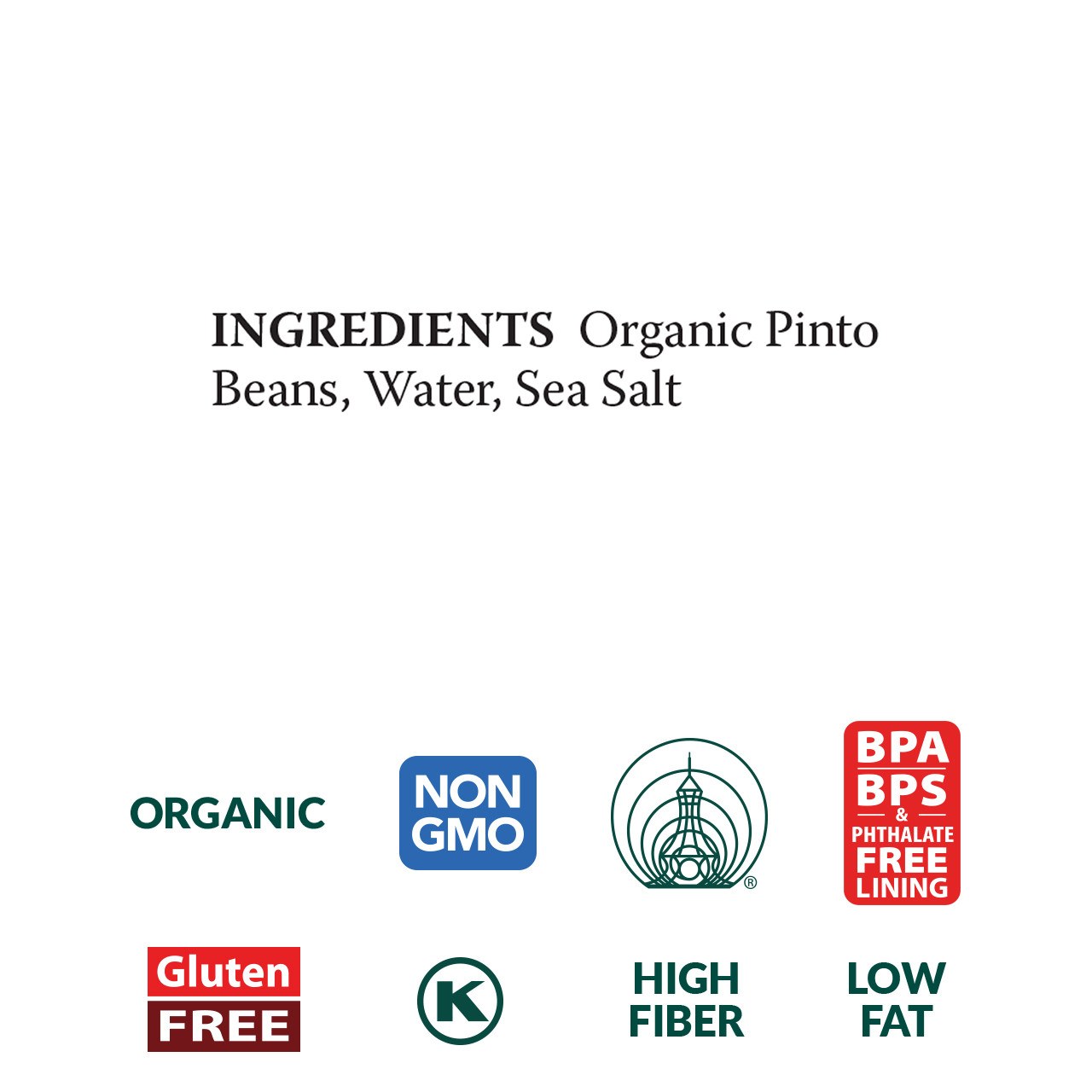 Refried Pinto Beans, organic Refried Pinto Beans, organic