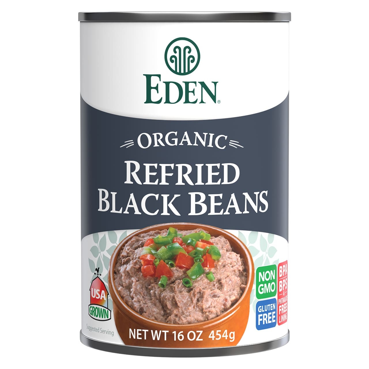 Refried Black Beans, organic
