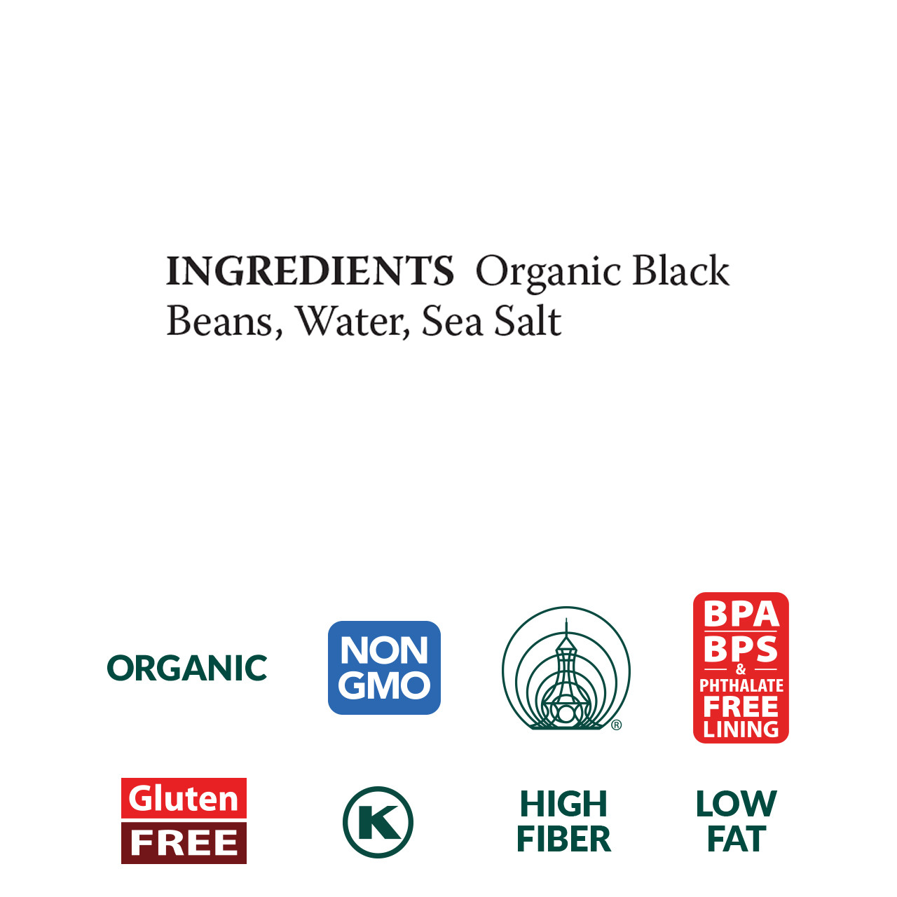 Refried Black Beans, organic - Eden Foods