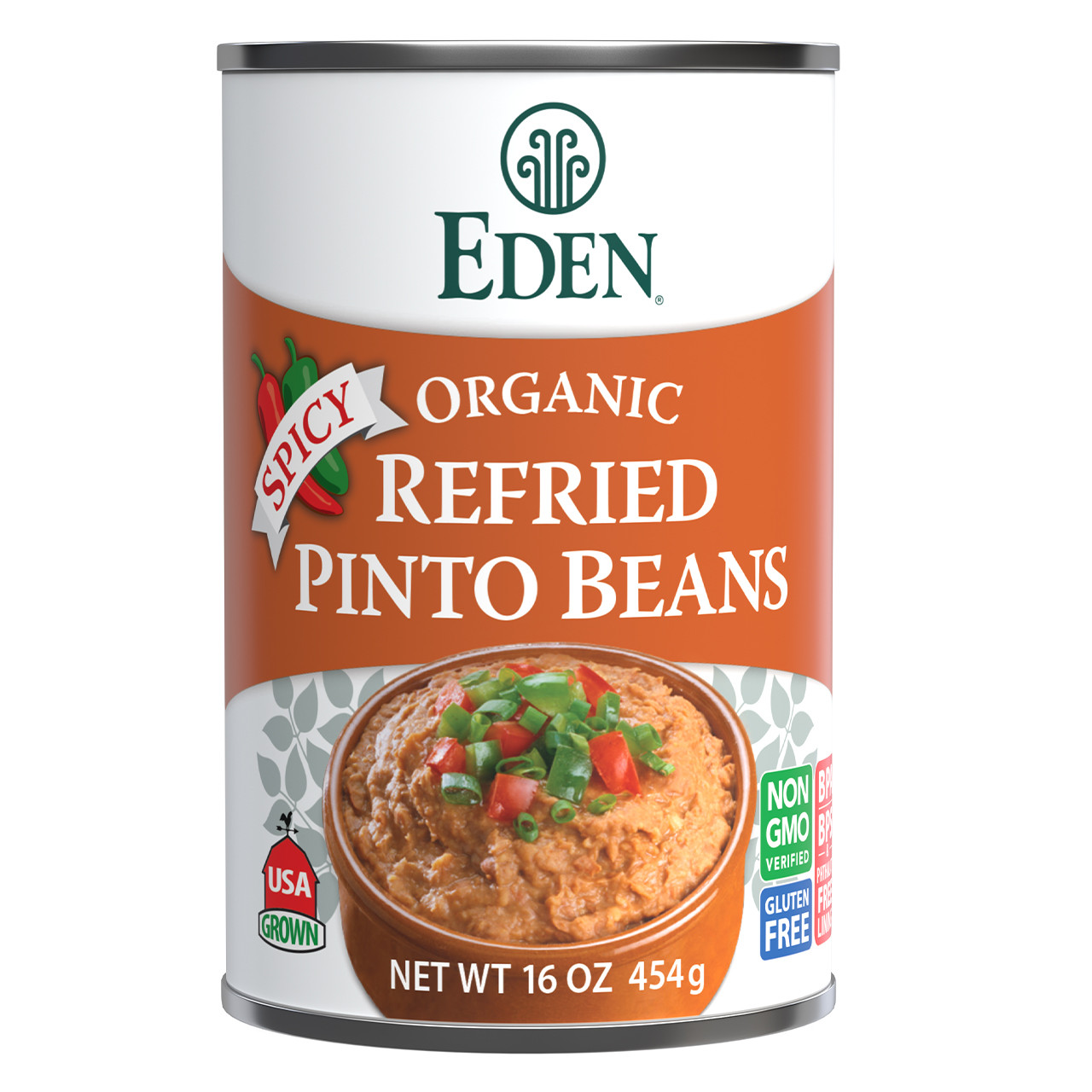 Spicy Refried Pinto Beans, organic Spicy Refried Pinto Beans, organic