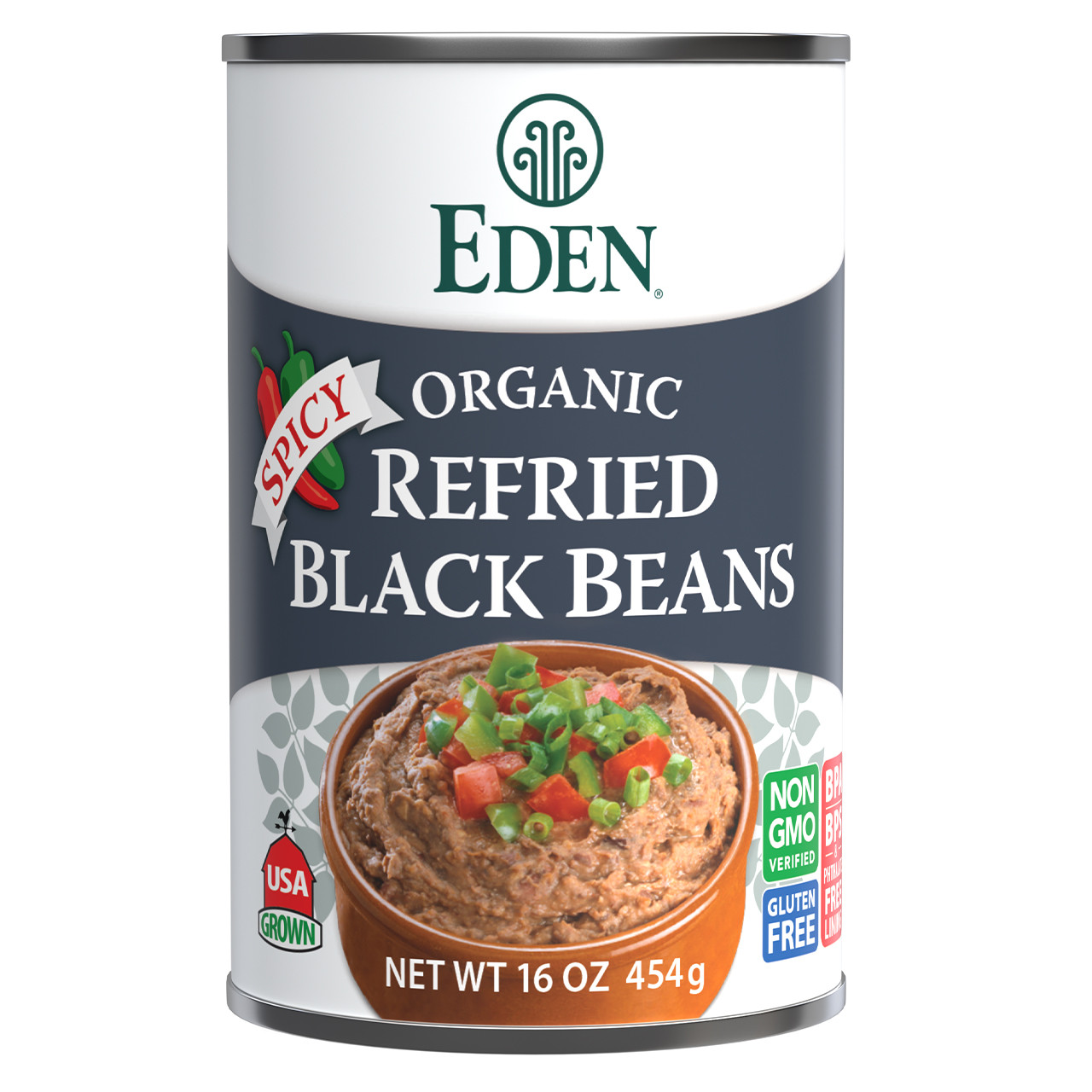 Spicy Refried Black Beans, organic Spicy Refried Black Beans, organic
