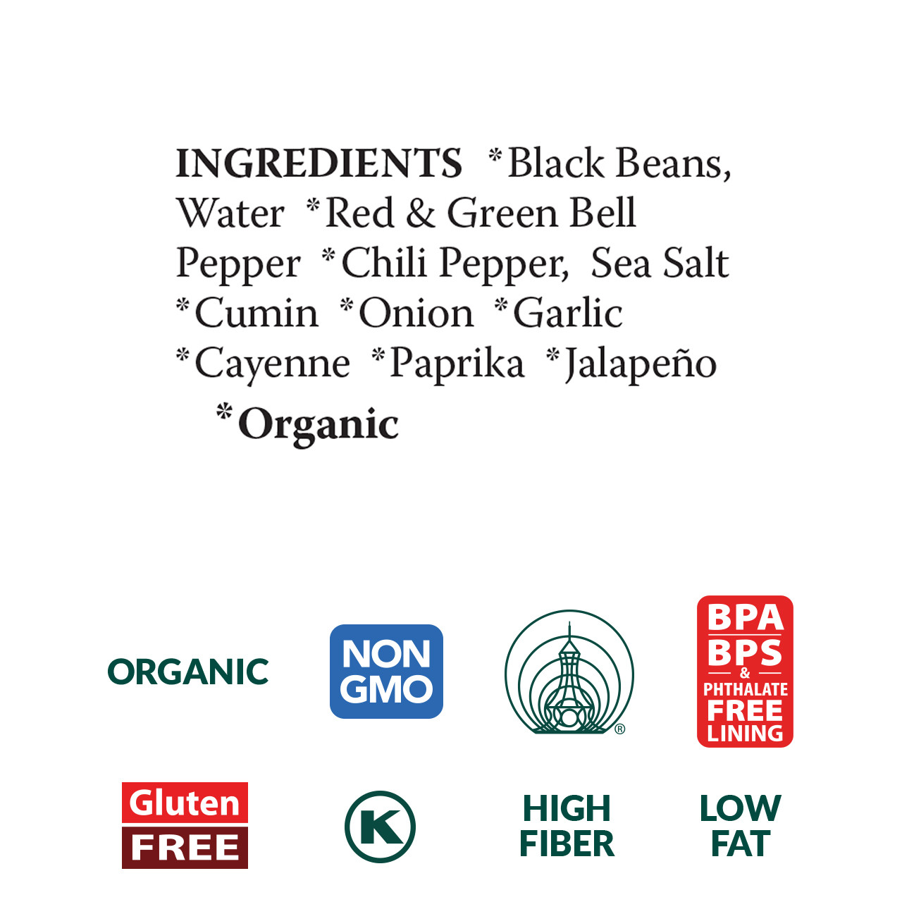 Spicy Refried Black Beans, organic Spicy Refried Black Beans, organic
