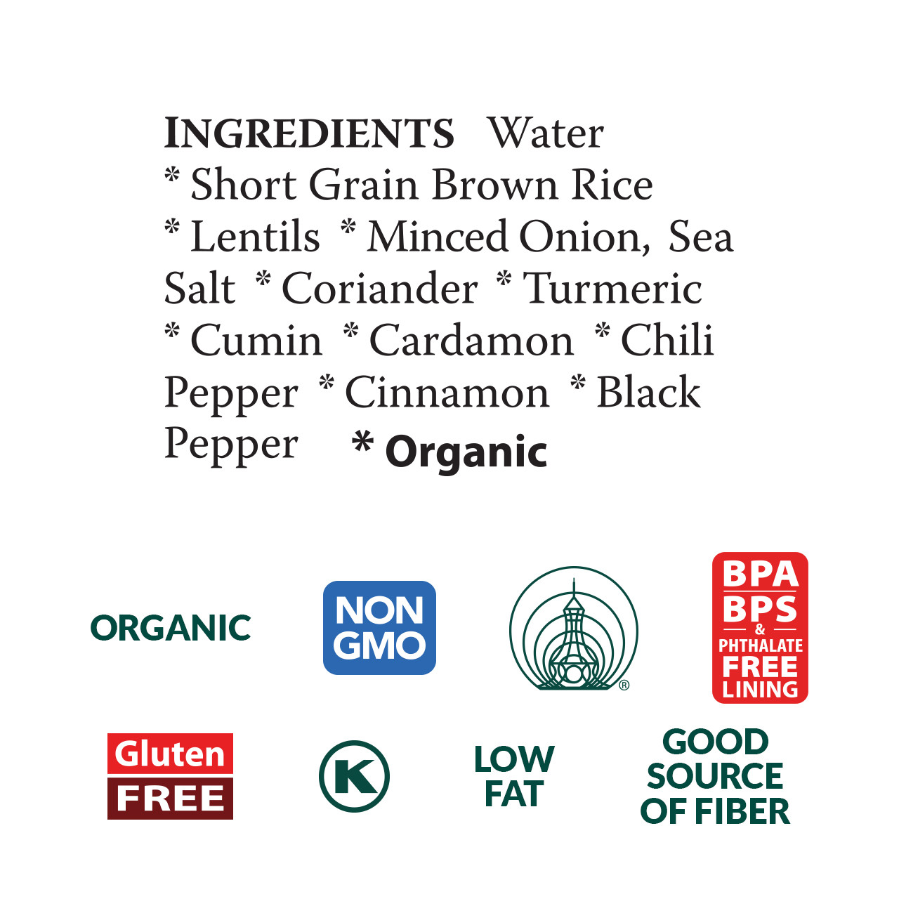 Curried Rice & Lentils, organic