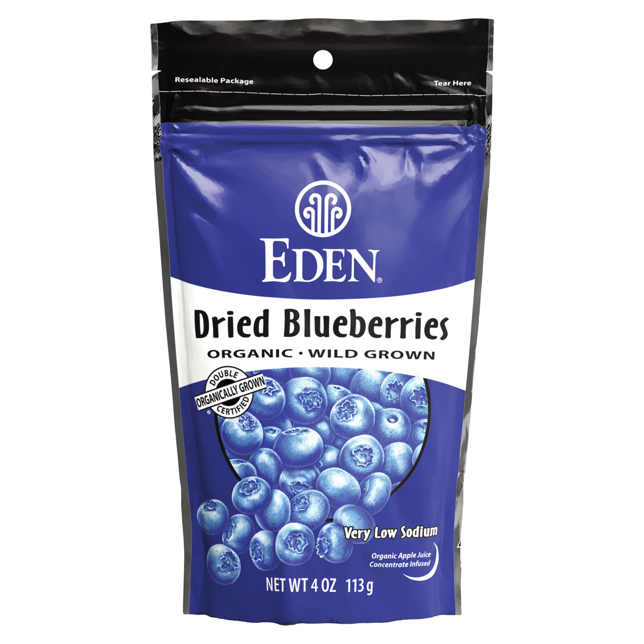 Dried Wild Blueberries, Organic - 4 oz