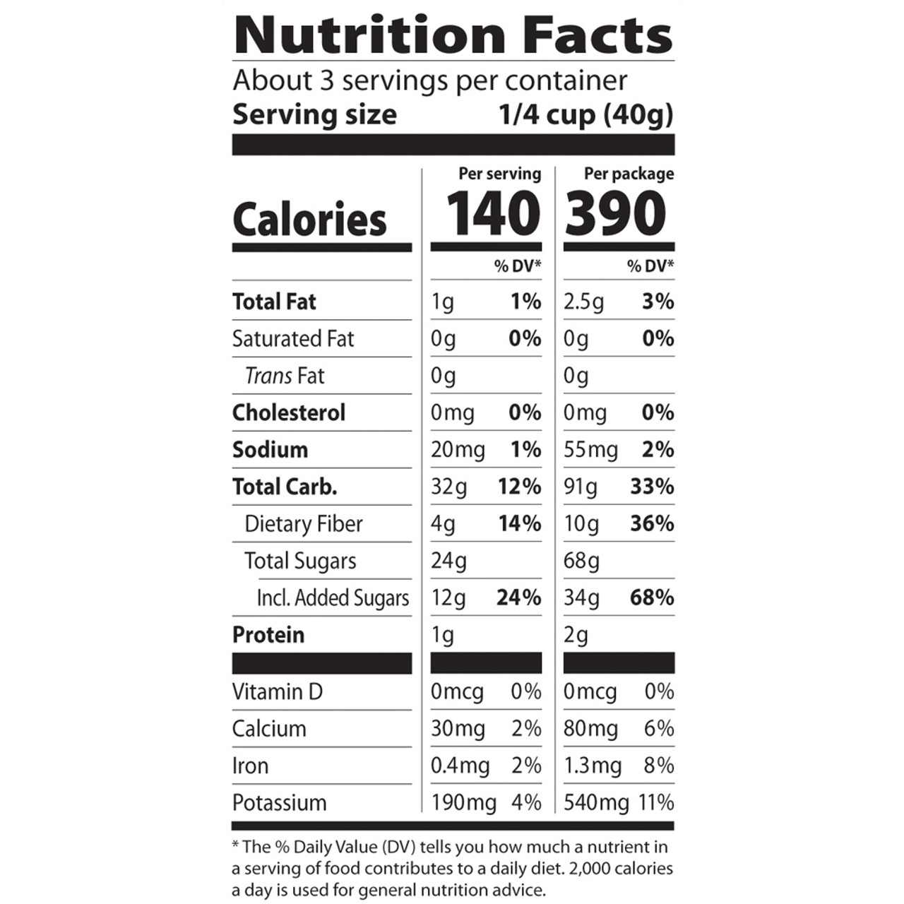 Dried Wild Blueberries, Organic - 4 oz