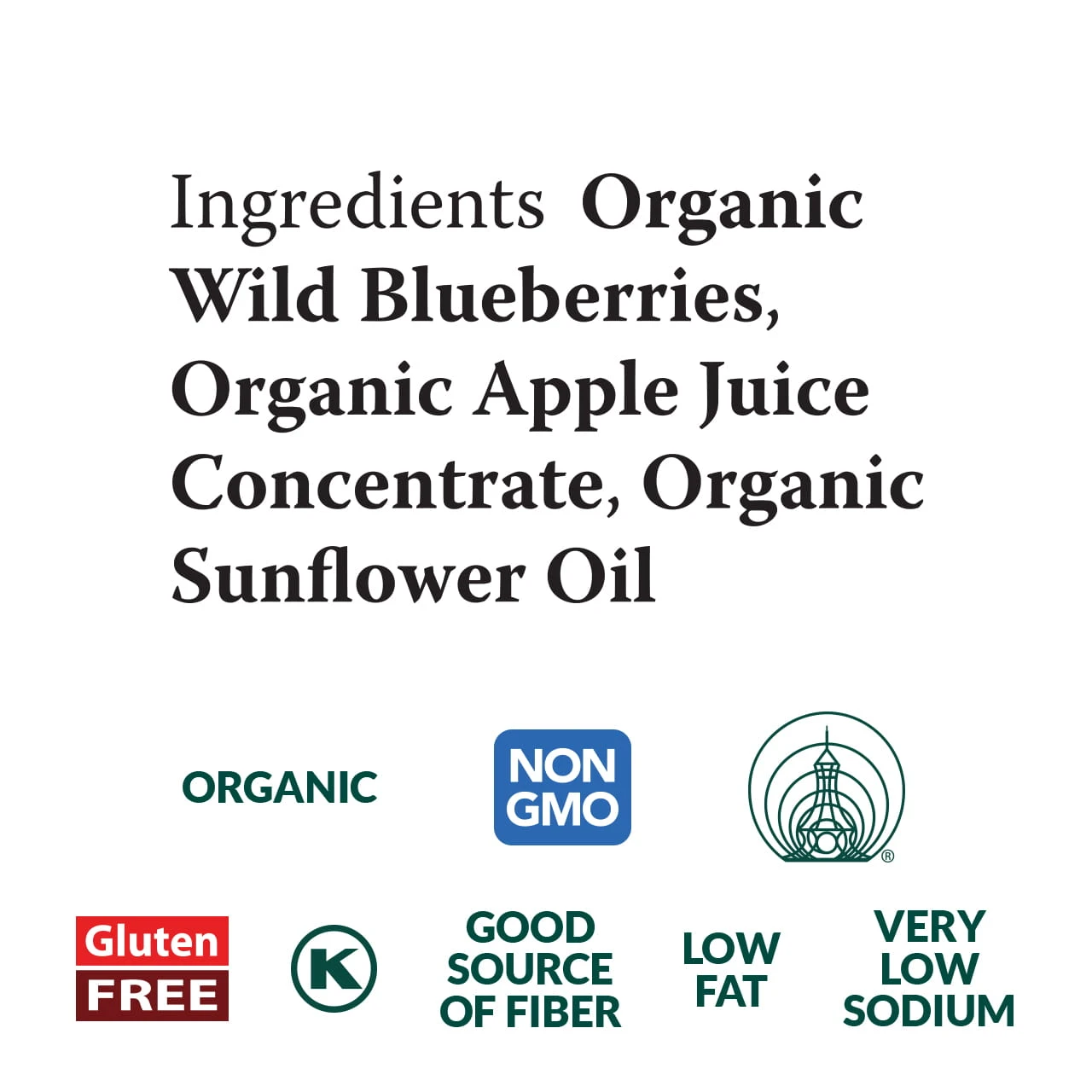 Dried Wild Blueberries organic, 4 oz