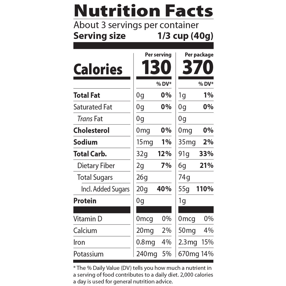 Dried Cranberries organic, 4 oz
