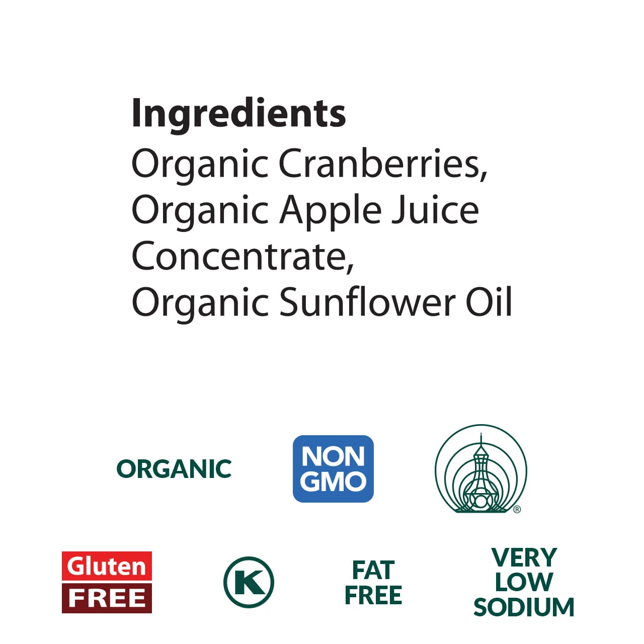 Dried Cranberries organic, 4 oz