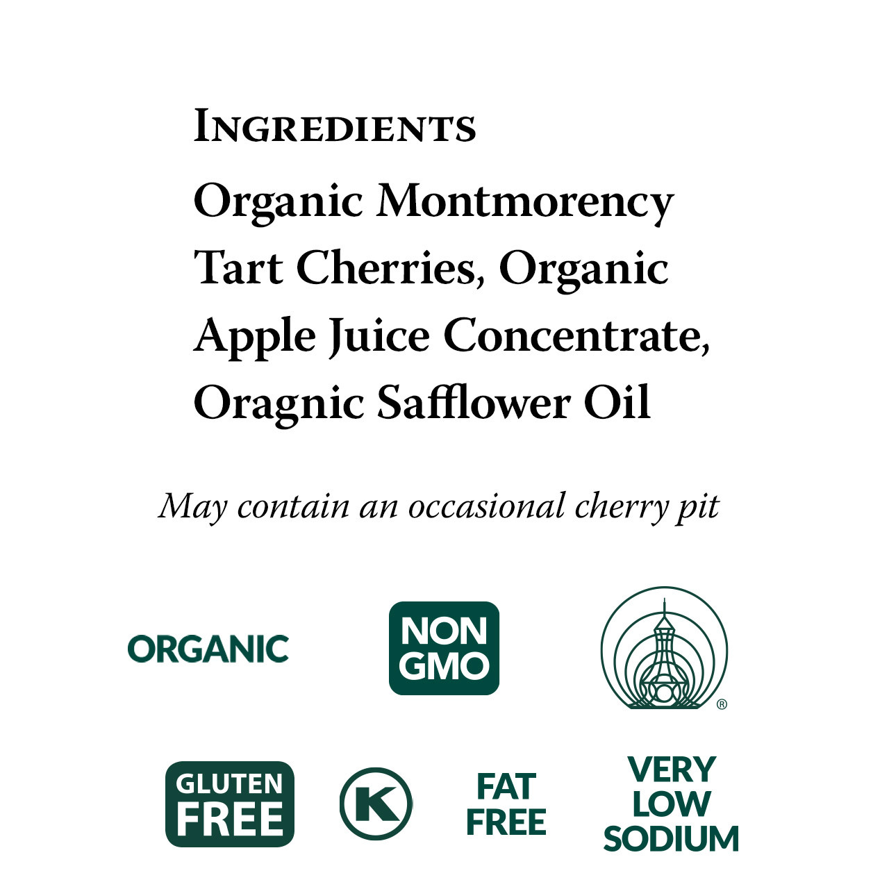 Dried Montmorency Cherries Pocket Snacks, Organic - 1 oz - Eden Foods