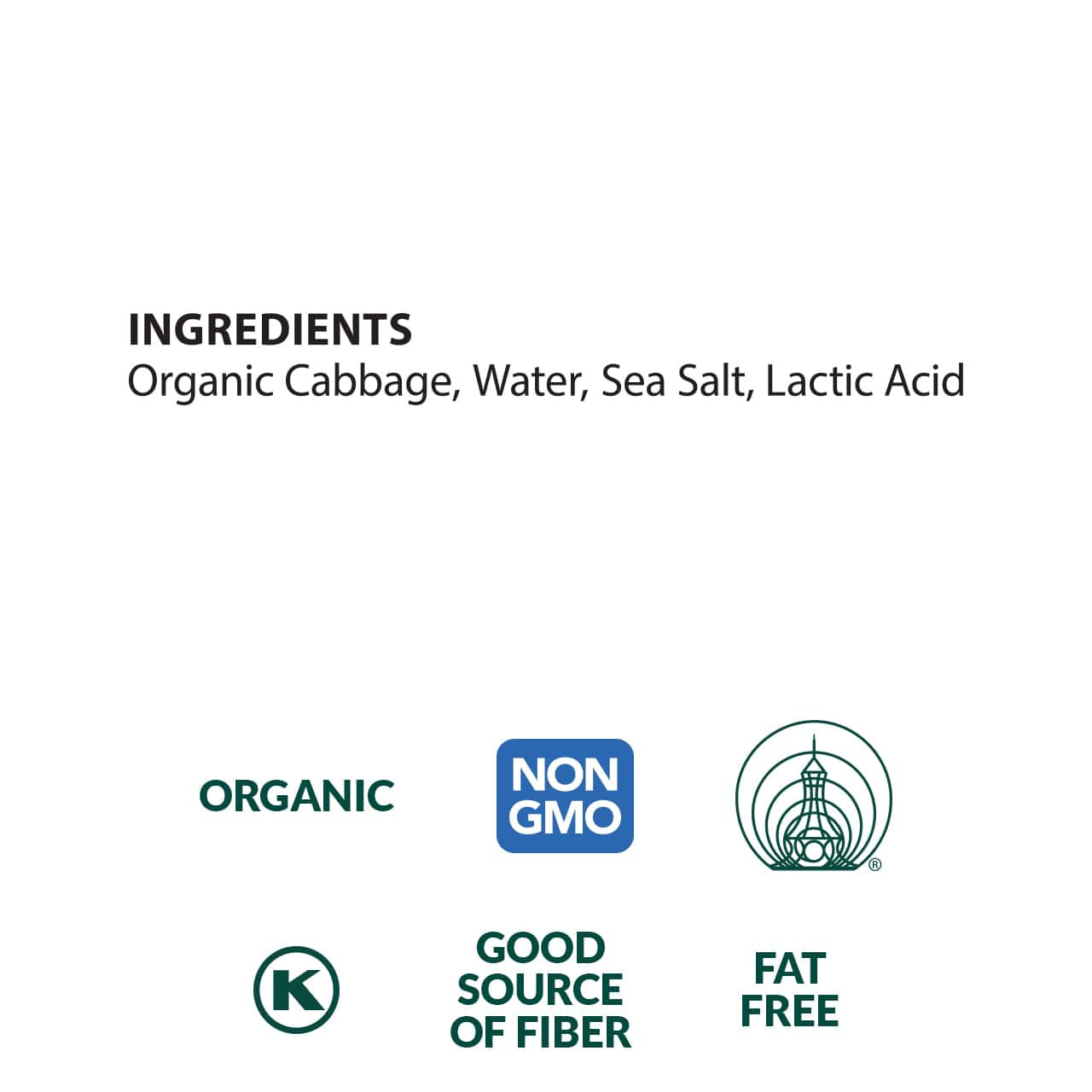 Sauerkraut, Organic - 32 oz