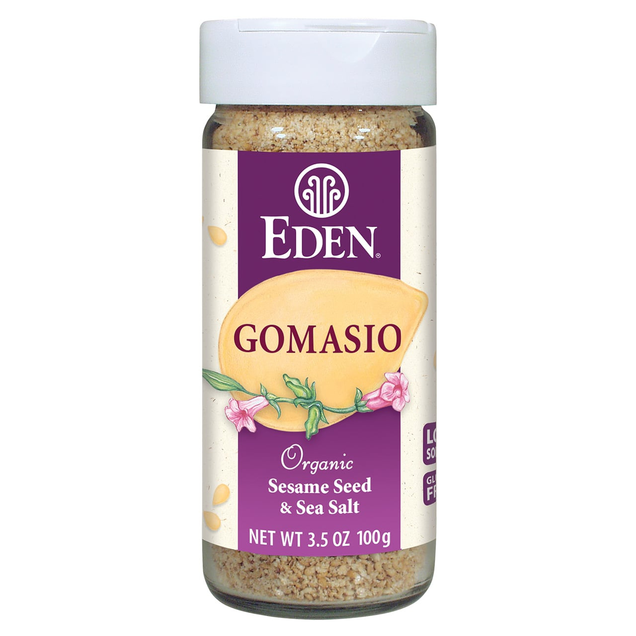 Gomasio seasoning: toasted sesame seeds, kosher salt & herb blend