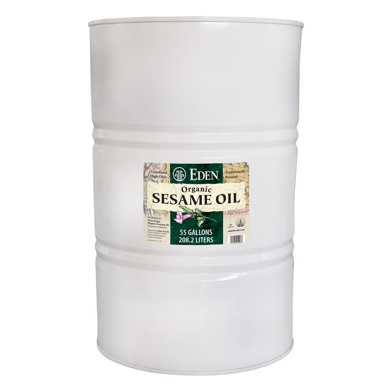 Sesame Oil - Extra Virgin, Organic - 55 gal - Eden Foods