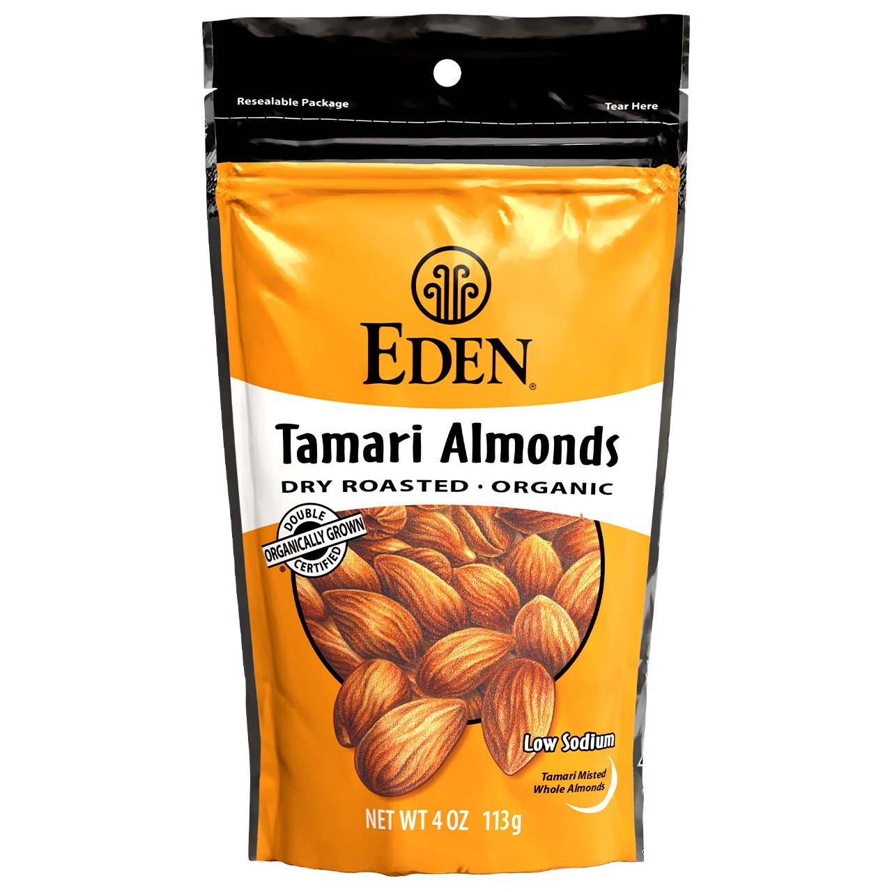 Tamari Roasted Almonds, Organic - 4 oz
