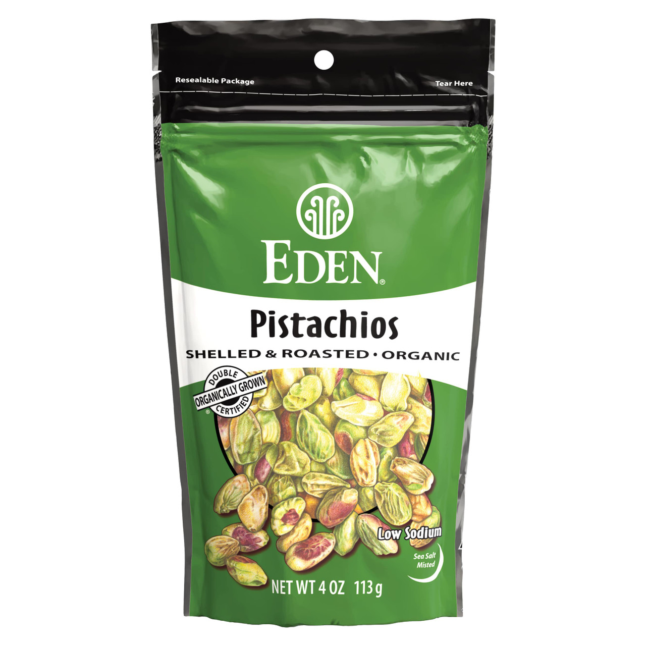 Eden Foods Pistachios, Organic, Shelled & Roasted