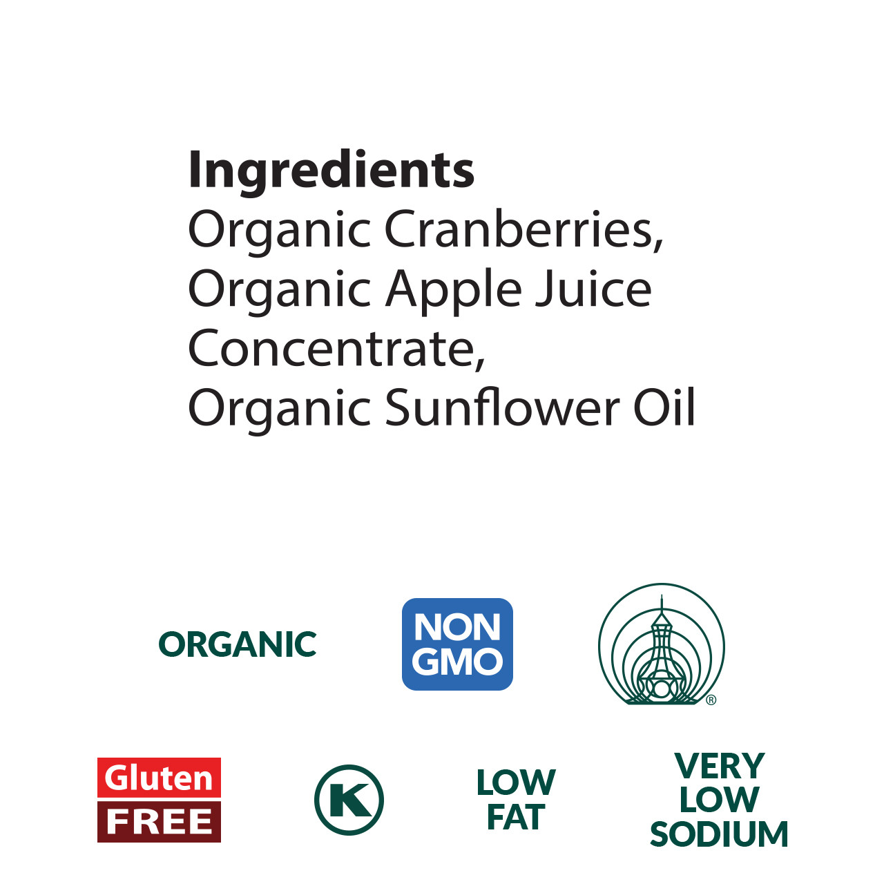 Dried Cranberries Pocket Snacks, Organic - 12 pack