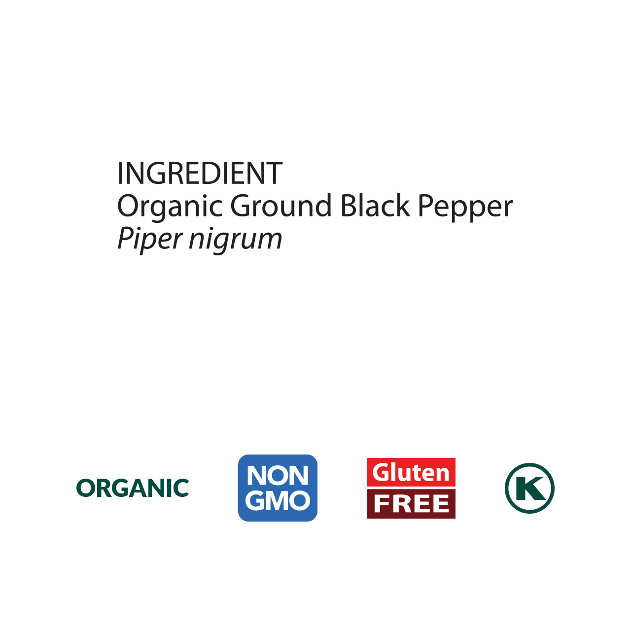 Ground Black Pepper, Organic