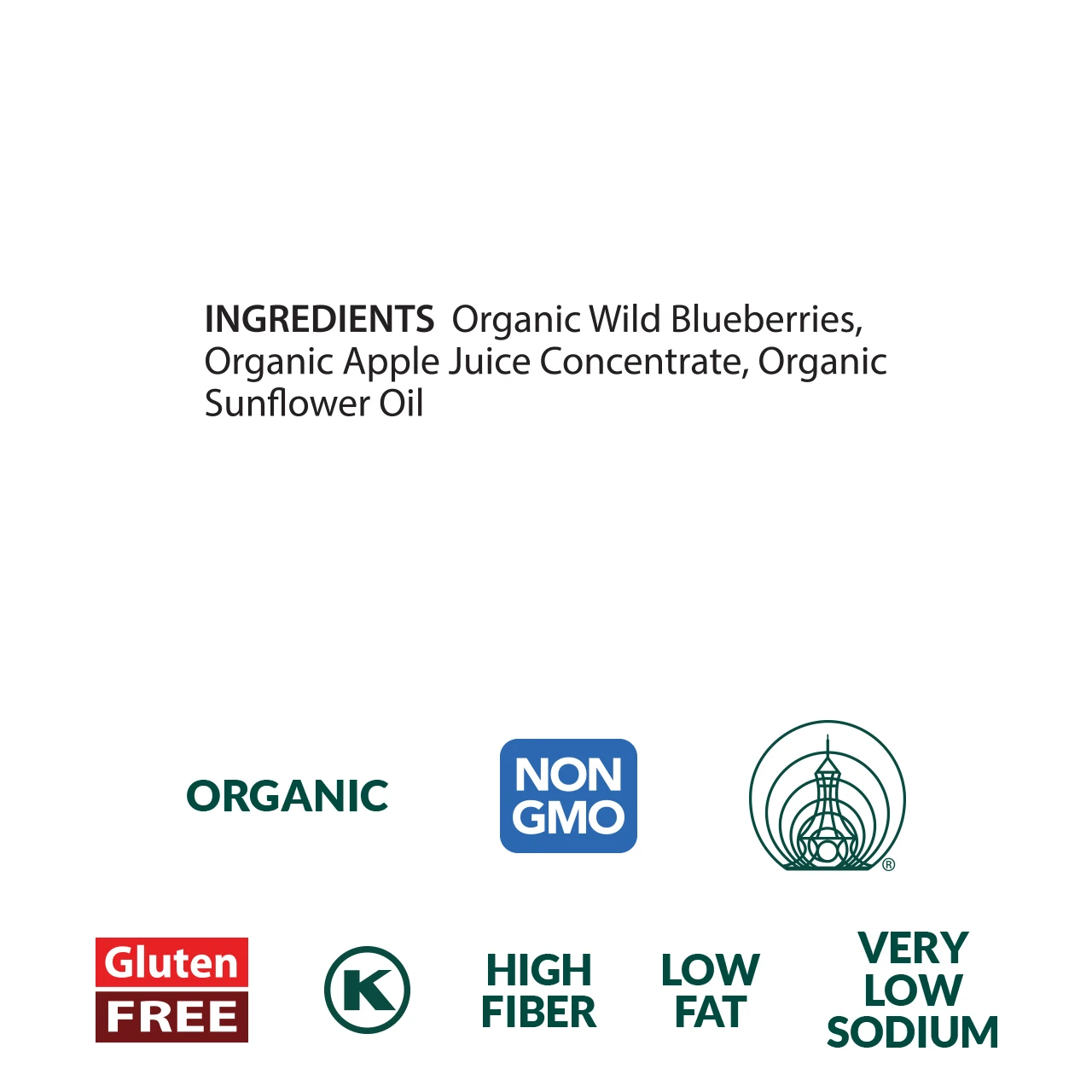 Dried Wild Blueberries, organic - 1 lb