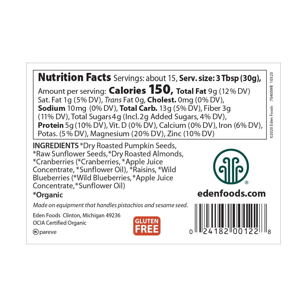 Wild Berry Mix, organic - 1 lb