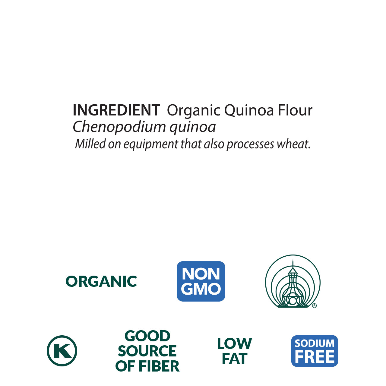 Quinoa Whole Grain Organic Flour, Organic - 2 lb