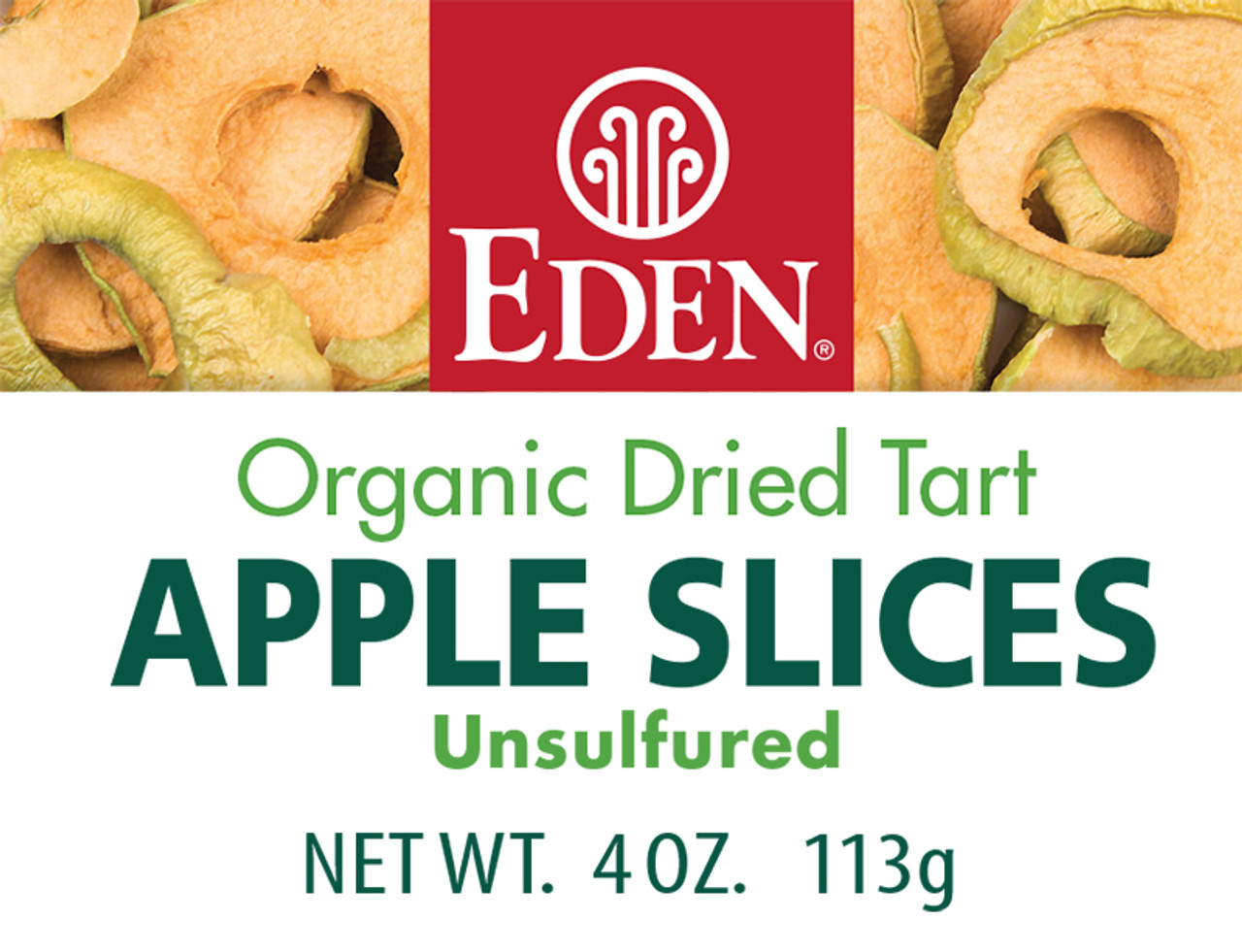 Dried Apples, Organic - 4 oz