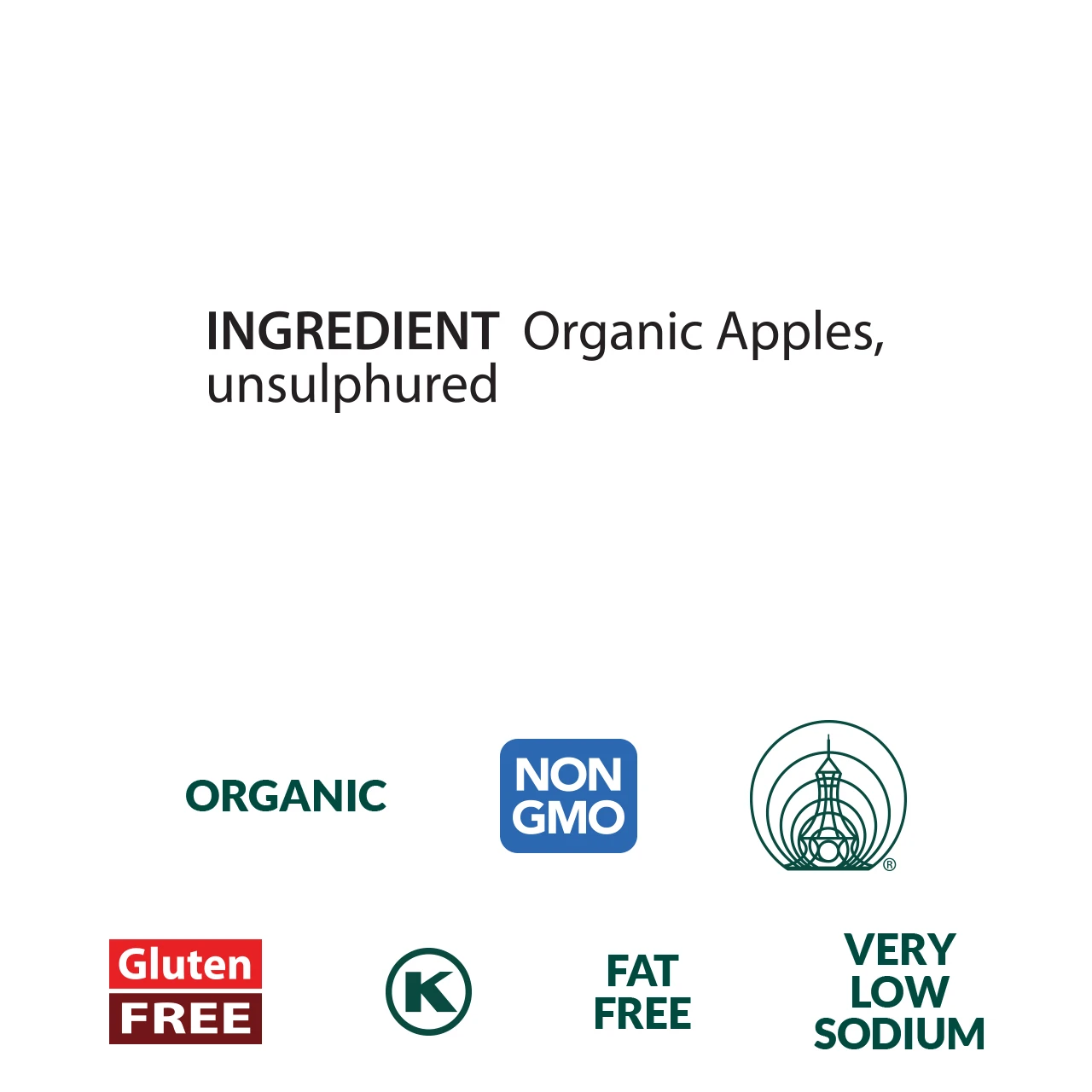 Dried Apples, organic - 4 oz